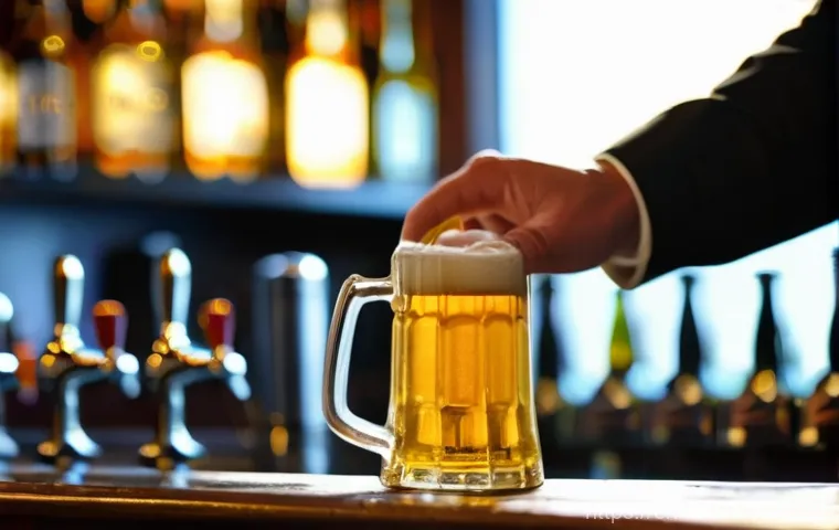 체코의 맥주 문화 - **Prompt:** A cozy, dimly lit traditional Czech "hospoda" in Prague. A young adult (gender-neutral, ...