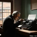 체코 출신 영화 감독 목록 - A cinematic scene inspired by the Czech New Wave: a dimly lit, modest urban apartment interior with ...