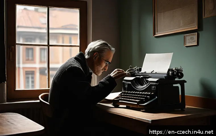 체코 출신 영화 감독 목록 - A cinematic scene inspired by the Czech New Wave: a dimly lit, modest urban apartment interior with ...